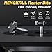 REKCKRUL CNC Spoilboard Surfacing Router Bit 1/4 Inch Shank, 1