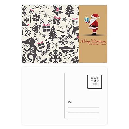 Cartes postales Joyeux Noël Père Noël et neige pour correspondance festive