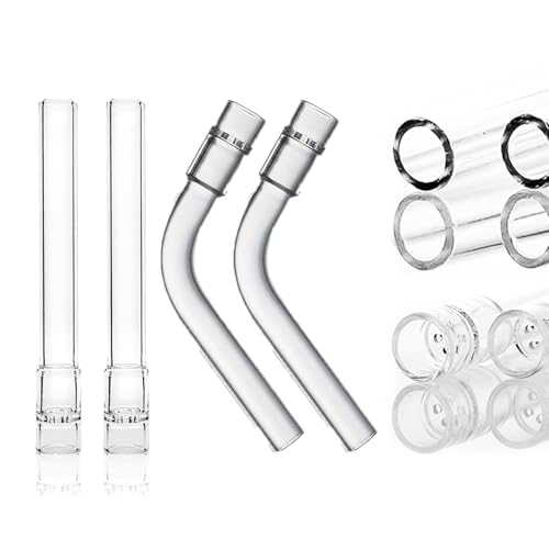 4PC Borosilicate Glass Tube Stem Set 110mm for Lab Use