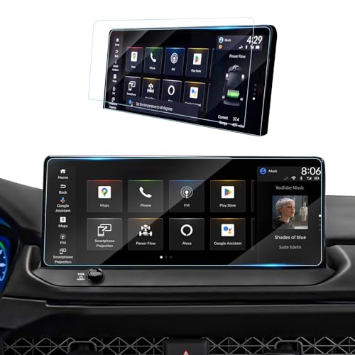 Sinminou Screen Protector Compatible with 2023 2024 Honda Accord Accessories, 12.3 Inch GPS Navigation Tempered Glass Protective Film Anti-Scratch HD Clear Infotainment Foils