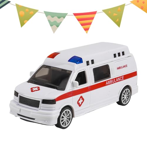 Gkumgwo Coche De Juguete para Niños, Juego Educativo De Simulación, Ambulancia De Juguete con Sonido Y Luz, para Jardín, Sala de Estar, Fiesta, Cumpleaños, Niños Pequeños, Estudiantes