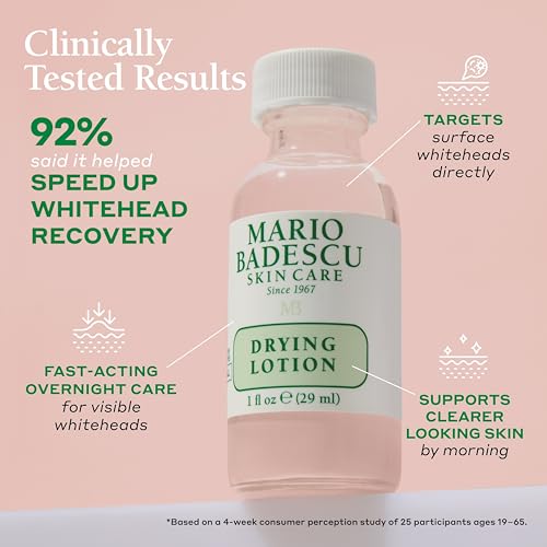 Mario Badescu Drying Lotion for All Skin Types| Blemish Spot Treatment with Salicylic Acid and Sulfur | Dries Surface Blemishes | 1 Fl Oz - image 2