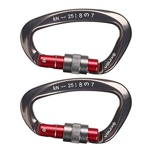 Flameer Estojo Resistente De Pouco Peso Do Mosquetão Do Fechamento De 2 - Gun Grey