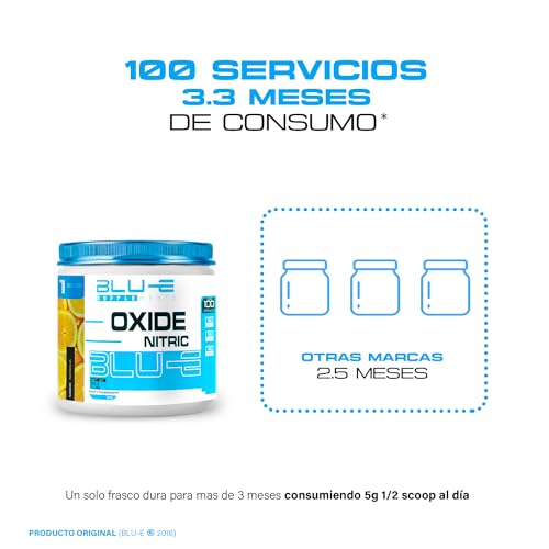 Proteínas, oxido nitrico sin cafeina Marca BLU-E (3)