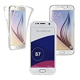Galaxy S7 Case, KAWOO Slim 360-degree Protective Shockproof Front and Back Full Body TPU Silicone Gel Case Cover for Samsung Galaxy S7
