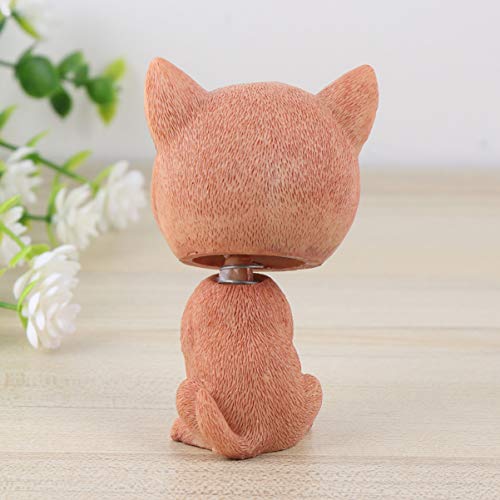 Amosfun Dashboard Nodding Heads Bobble Head Shiba Inu Dog Car Dash Puppy Simulation For Car Vehicle Cake Decoration Decor Home Decorative #TOP7
