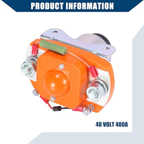 Hihaha Universal Main Contactor Solenoid for Golf Cart/Front 48 Volt 400A Solenoids Contactor/Durable Metal / 1Pcs Silver Tone by Hihaha - Image 7