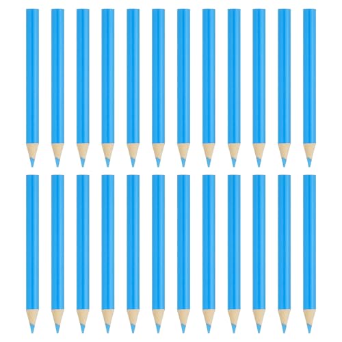 Crayons de couleur bleu ciel PATIKIL - Lot de 24 crayons à l'huile en bois pour dessin
