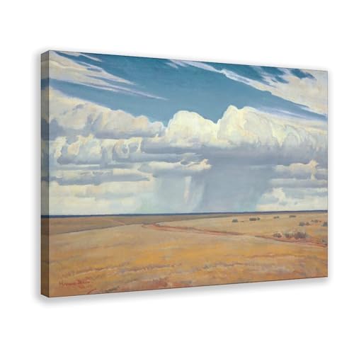 Décoration murale Maynard Dixon The Plains : tableau sur toile 50,8 x 76,2 cm