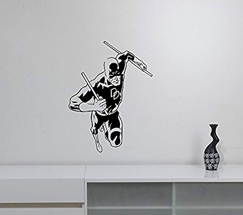 Daredevil Vinyl Decal Wall Sticker DC Marvel Comics Superhero Art Decorations for Home Bedroom Childrens Boys Room Decor ddl6 Daredevil Vinyl Decal Wall Sticker DC Marvel Comics Superhero Art Decorations for Home Bedroom Childrens Boys Room Decor ddl6