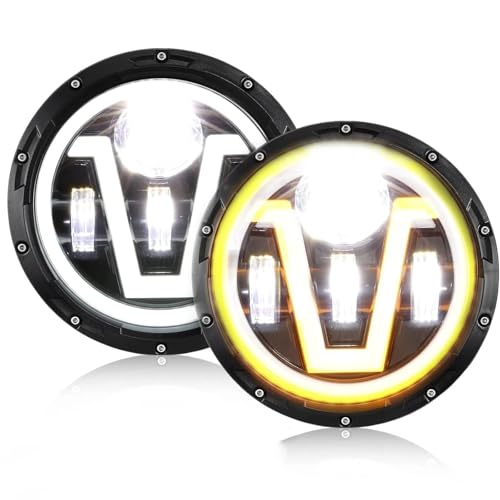 Image of Lhdktee Car Headlight 2pcs Universal For Headlight 7 Inch Led Car Motorcycle Headlight DRL H4 Headlamp Headlamp Assembly(100601012-2pcs)