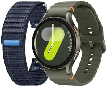 Samsung Galaxy Watch7 44mm BT Forest Green with Samsung Galaxy Wach7 Fabric Band Medium/Large - Navy