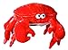 katerina prestige Peluche Crabe Rouge 8/25/35cm