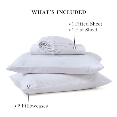 Martha Stewart Ultra Soft Brushed and Washed Microfiber 4 Piece Sheet Set, Easy Care, Comfy Sheets with Deep Pocket - Image 4