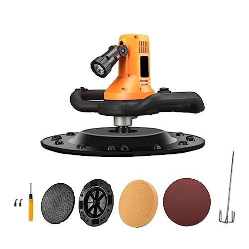 Lijadora de Pared, Máquina pulidora de pared de paleta de mortero de cemento de hormigón 80-200RPM máquina pulidora mezcladora de taladro de hormigón portátil,Recolección Eficiente de Polvo
