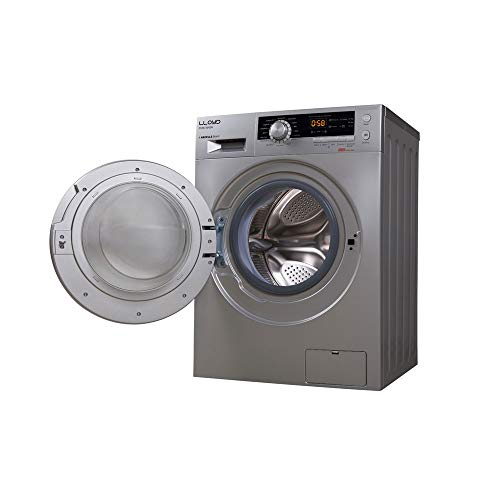 Image of lloyd 7 kg Fully-Automatic Front Loading Washing Machine (LWMF70SX1, Silver)