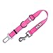 Pawtitas Ceinture de sécurité réglable pour Chiens et Sangle de retenue pour Cages de Transport, Couleur Rose