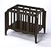 HomeRoots Rubberwood Solids, Oak Veneers, MDF Dark Brown Magazine Basket