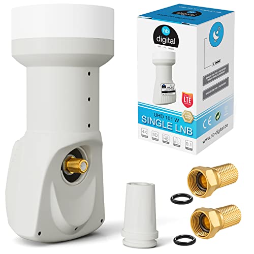 BEST HD101 LNB Single 0,1dB Gold Edition Compatible FULL HD 4K Canal+ Astra TNTSAT