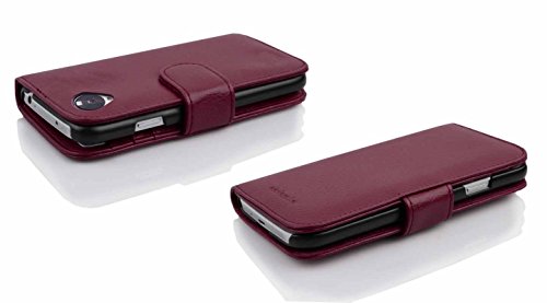 Cadorabo Book Case Compatible With Lg Nexus 5 In Bordeaux Purple - With Magnetic Closure And 3 Card Slots - Wallet Etui Cover Pouch Pu Leather Flip #TOP7