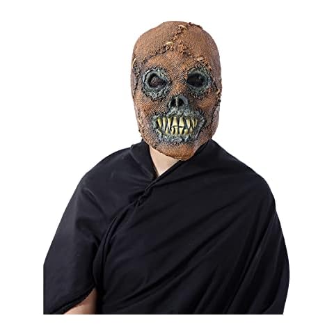 HEPYLAIFU Fiend mask Halloween Party Zombie Horror mask, Simulation Human face Head Cover Decoration Cover