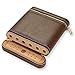 Przechowywanie Cygar Cigar Humidors - Skórzany Humidor Etui Na Cygara Podróżne Pudełko Na Cygara Przenośne Zapinane Na Zamek Drewno Cedrowe Z Nawilżaczem Pudełko Z Humidorem Na Cygara Opakowanie Na P
