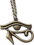 Collier pour tous les jours Collier égyptien en bronze antique, œil d\'Horus, bijoux égyptiens, charme hiéroglyphe Fashion with Nice