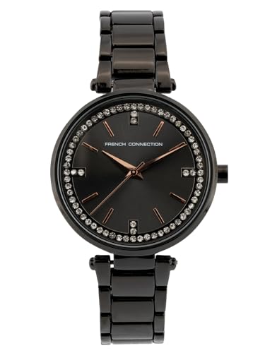 French Connection Analog Black Dial Womens Watch-FCU4BM (B0D78N3PWT) Amazon Price History, Amazon Price Tracker