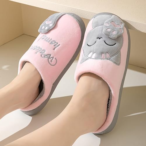 Cute Animal Women Men Home Slippers, Comfy Memory Foam Cloudy Soft House Slippers Plush Home Shoes for Bedroom Living Room Indoor4