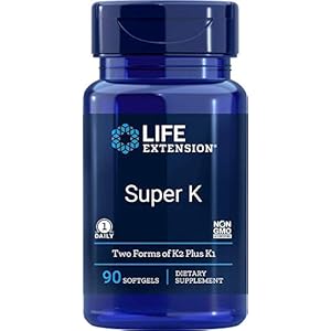 Life Extension Super K with Advanced K2 Complex Softgels, 90 Softgels (3 Pack)
