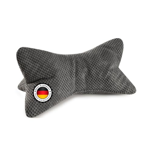Bonvionn Ole Leseknochen ergonomische Form Nacken- oder Lendenstütze Flexible (Mittelgrau)