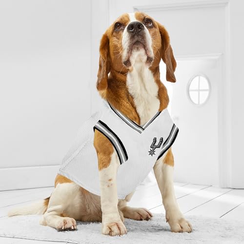 Pets First Official NBA San Antonio Spurs Road Jersey for Dogs & Cats in Team Color. Comfortable Stretchable Material, Size Medium - Stylish Dog Basketball Jersey for Your Furry Fan by Pets First - Image 3