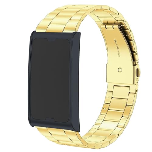 Lamshaw Amazfit Helio�o���h�Ή� �N�C�b�N�����[�X�X�e�����X�X�`�[�����^�������p�X�g���b�v Amazfit Helio�t�B�b�g�l�X�g���b�J�[���X�g�o���h(�S�[���h)