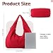 Imagen de Jywmsc Bolsos Hobo de Nailon para Mujer Bolso Tote Grande y Holgado Bolso de Hombro Informal Estilo Hippie con Forma de Media Luna
