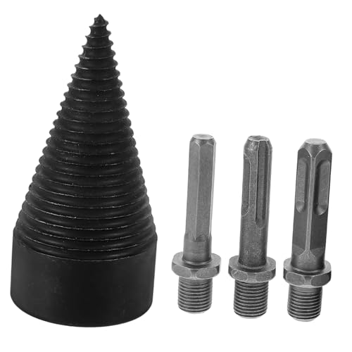 Fendeur de bois rotatif et foret robuste pour bûches avec adaptateur marteau-perceuse