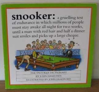 Paperback Snooker: The Dictionary Book