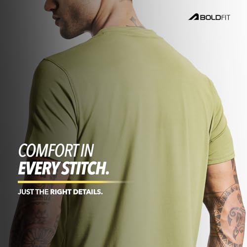 Image of Boldfit Tshirt for Man Regular fit Gym t Shirts for Men Workout Active wear t Shirt for Man Running Mens t-Shirts Running Tshirt for Men Workout Gym wear Mens