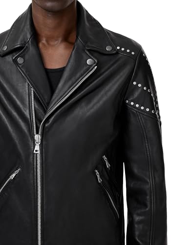 John Varvatos Men's Daniel Biker Leather Jacket4