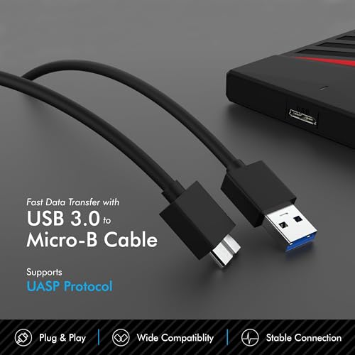 Image of My Portable Hard Disk Drive - USB 3.0, Memory Expansion Data Storage & Backup, External HDD, Compatible with Windows and Mac, Y-Design. (1, TB)