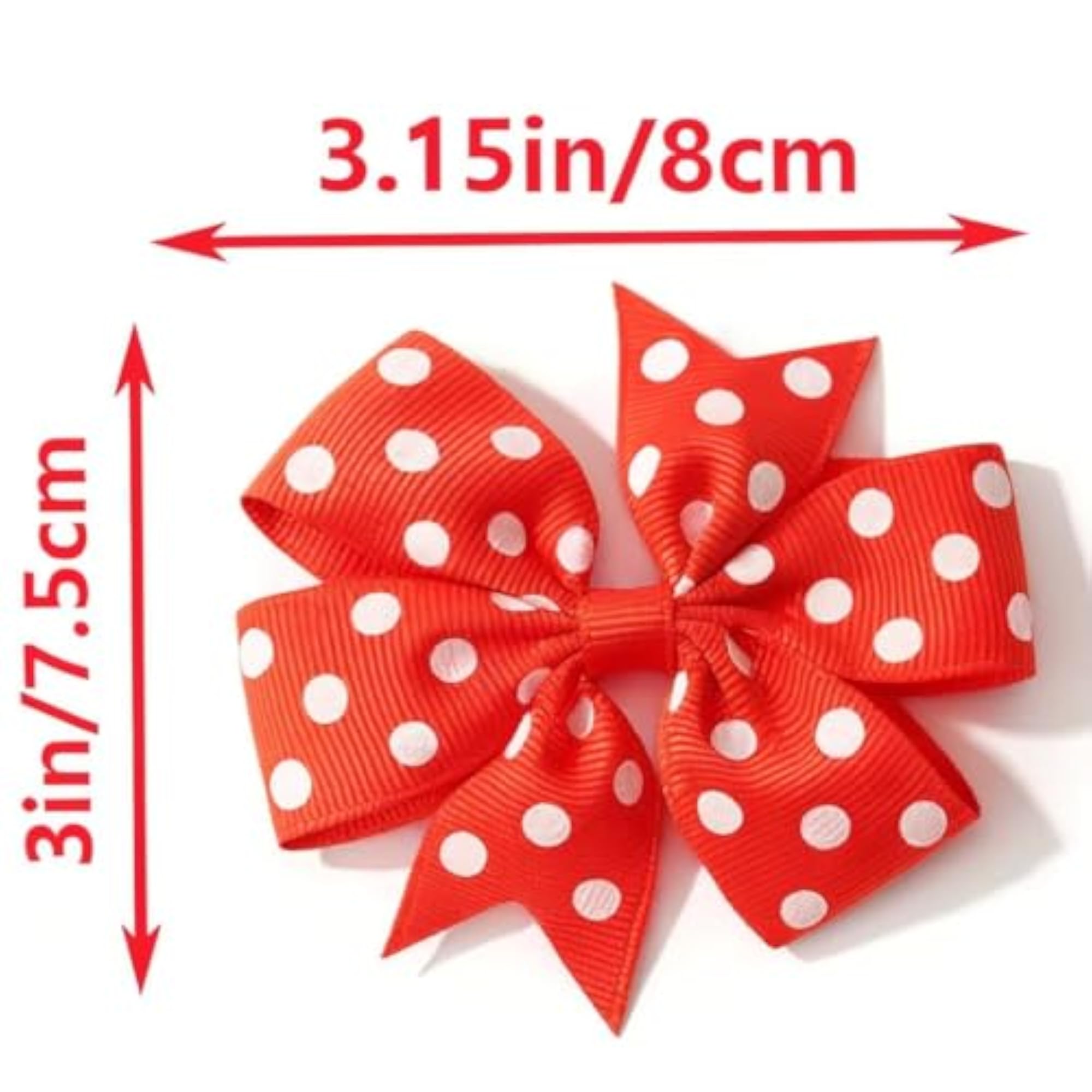 Polka Dot Hair Accessories Set for Girls, 6 Pieces