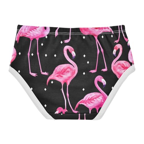 Pink Flamingos Hawaii Black Toddler Underwear Floral 2t Cotton Cute Panties Girl Colorful Briefs Undies Kids2