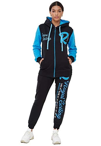 Code47 Jogginganzug Damen 3677 Schwarz Türkis 3XL Cover