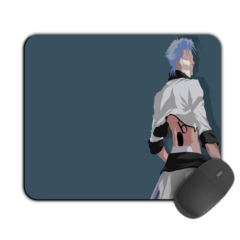 Image of Printed Designer Mouse Pad Grimmjow Illustration (200MM X 240 X 3MM) Enhance Gaming and Work Performance Comfortable and Precise Non-Slip Water Proof Bleach Mouse Pad.