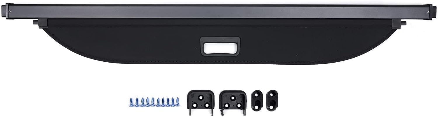 TBVECHI Cargo Cover, Black Retractable Car Trunk Cargo Cover Security Shield Shade Decor for 2020-2023 Kia Seltos