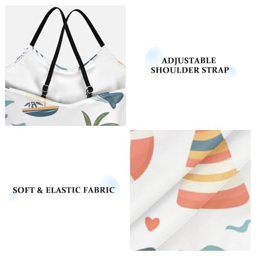 ZZKKO Summer Sea Star Girls Swimsuit One Piece Bathing Suit for Baby Girls' Swimwear 3-10T3