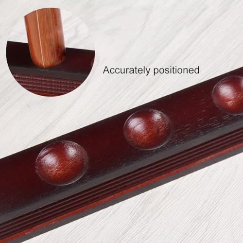 Helweet Billard Wandhalterung, Pool Cue Wall Mounted Rack, Billard Queue Halter, Billard-Queue-Rack, Pool-Queue-Rack, Billardzubehör für Schulen, Heime und Vereine, mit 6 LöChern, 39 cm