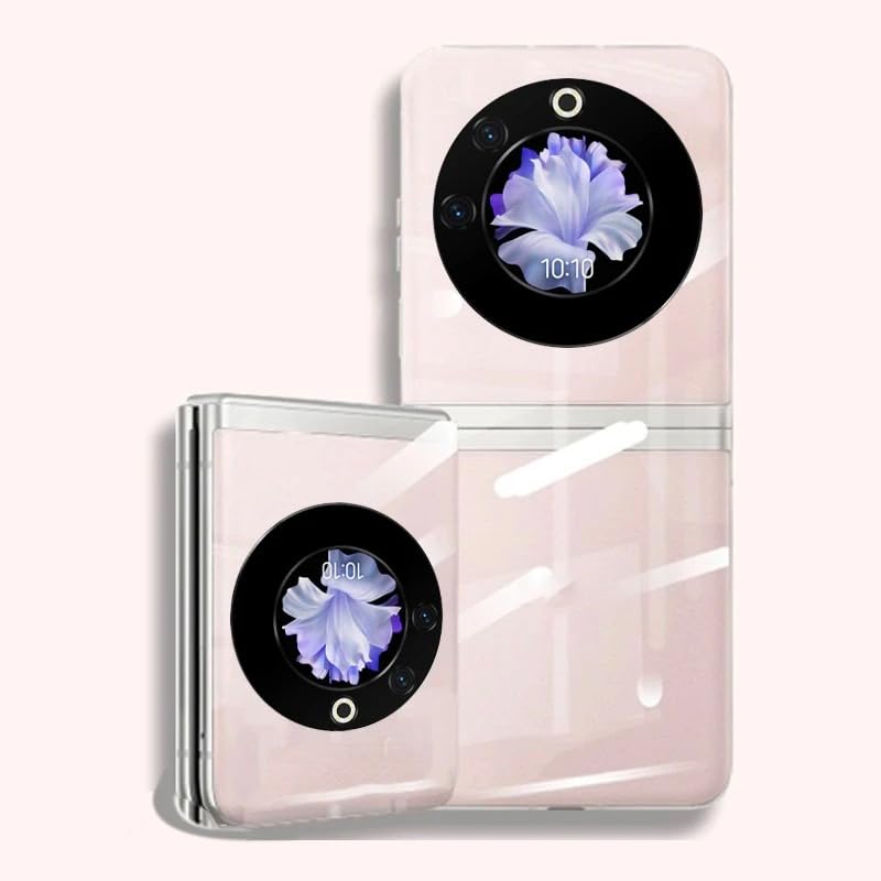 Case Compatible with Tecno Phantom V Flip 5G, Ultra Thin Transparent PC Case Anti-Shock Anti-scratch Hard Case for Tecno Phantom V Flip