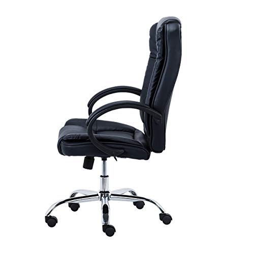 Cadeira Presidente Giratória Milão Relax Trevalla TL-CDE-09-1 Preta