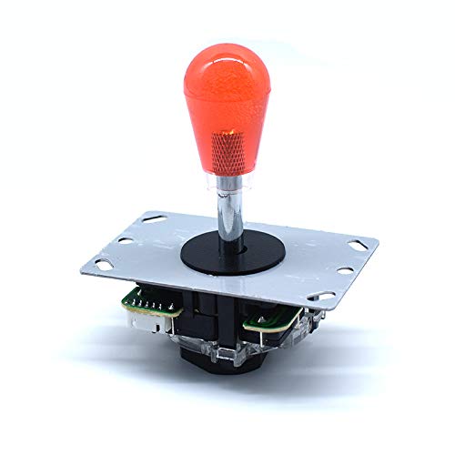 Miniatura 5 de Arcity Arcade Joystick Bat Oval Top Handle Knob American Type Replacement Crystal Red for ZIPPY SANWA SEIMITSU Arcade1up Fight Stick Machine Console