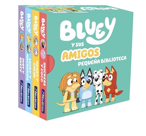 Bluey. Libro juguete   Bluey y sus amigos. Pequeña biblioteca (edición en español) (Pequeñas manitas)